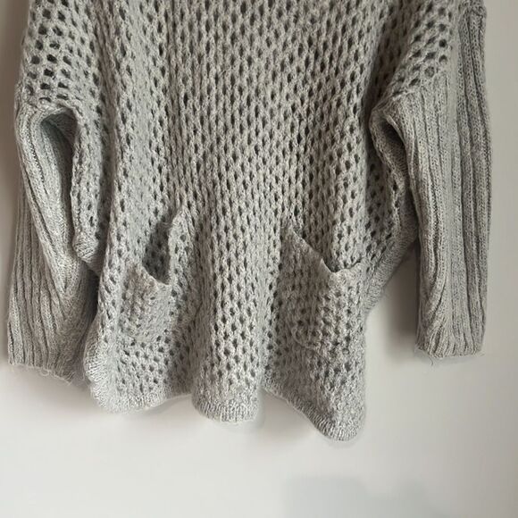 Reiss Fanella wool blend Roll Neck Cape Knit Jumper sweater - Picture 7 of 15